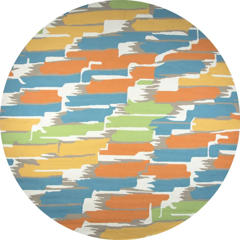 Rizzy Home Azurra Hill Indoor/Outdoor Area Rug – Weather-Resistant & Low-Pile Design 1