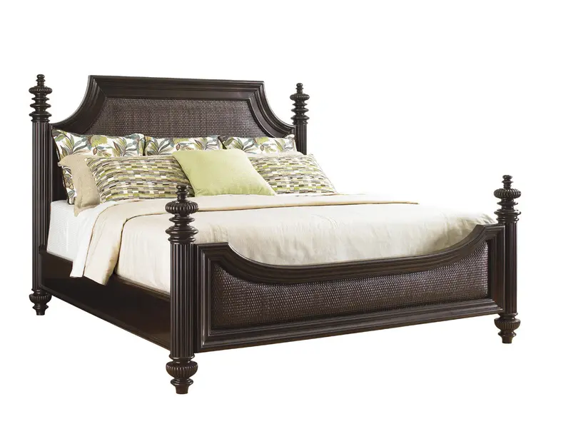 Royal Kahala Harbour Point King Bed Frame With Upholstered Panel Headboard 1