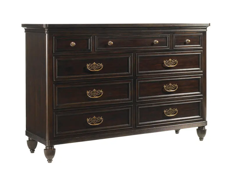 Royal Kahala Royal Suite 8-Drawer Dresser With Sculpted Front Panels 1
