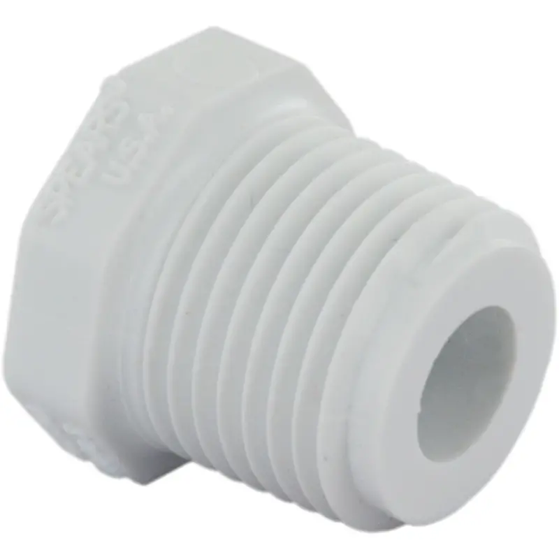 Schedule 40 Pvc Threaded Plug — 3/8" Male Pipe Thread (Mpt) 1