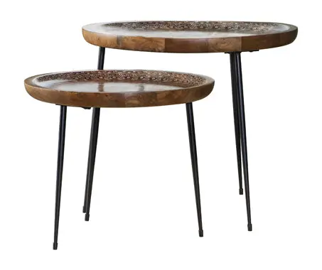 Set Of Round Nesting Tables For Living Room 1