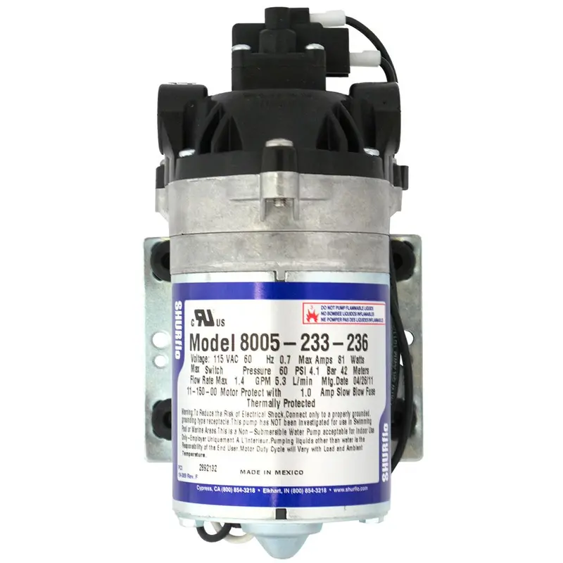 Shurflo 8005-233-236 Compact Demand Pump – 1.5 Gpm, 60 Psi, 115V Ac 1