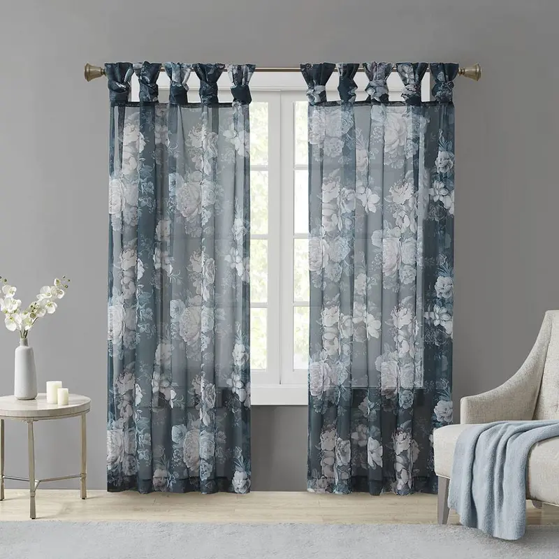 Simone Linen-Blend Decorative Curtains 1