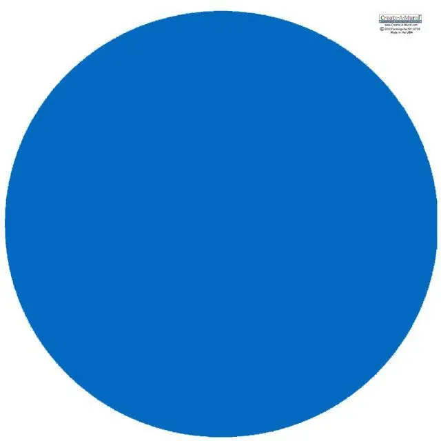 Single-Color Blue Dry-Erase Dot Wall Decal 1