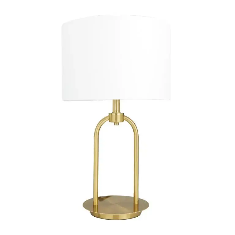 Sleek Gold Metal Modern Table Lamp 1
