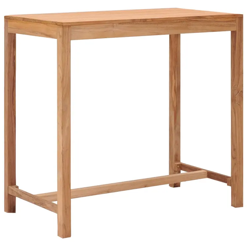 Solid Teak Garden Bar Table – 110 X 60 X 105 Cm 1