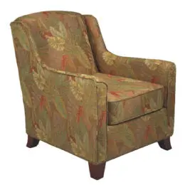 Spencer Navy Blue Upholstered Accent Chair 1