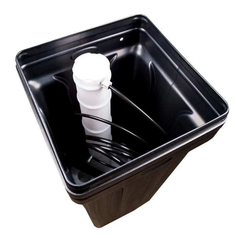 Square Brine Tank Replacement – 14.75" × 34.25", Black Polyethylene 1