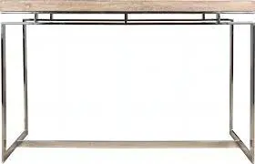 St792 Slimline Sofa Table With Open Shelving 1