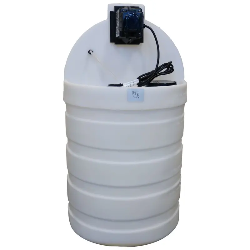 Stenner 30-Gallon Low-Dose Chemical Feed Pump: 25.1 Oz/Hr, 5.5–80 Psi, 120V/60Hz, 1/4" Inlet – White Housing 1