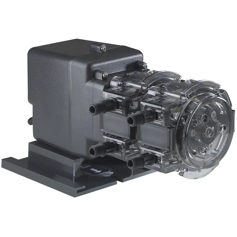 Stenner Dual-Head Fixed-Output Dosing Pump – 6.0 Gpd Total, #1 Tubing, 120V Ac, 100 Psi Max 1