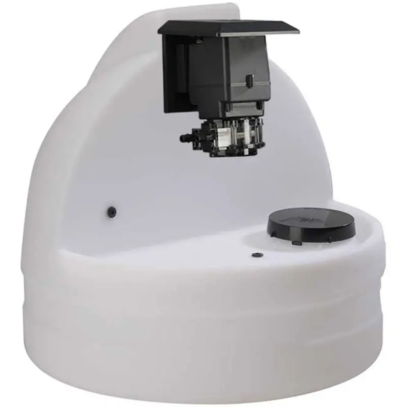 Stenner Single-Head Fixed-Output Dosing System – 35 Gpd, #4 Tubing, Includes 7.5-Gallon Tank 1
