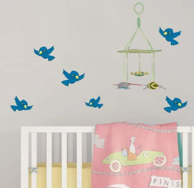 Sweet Bird-Themed Wall Decals For Playrooms 1