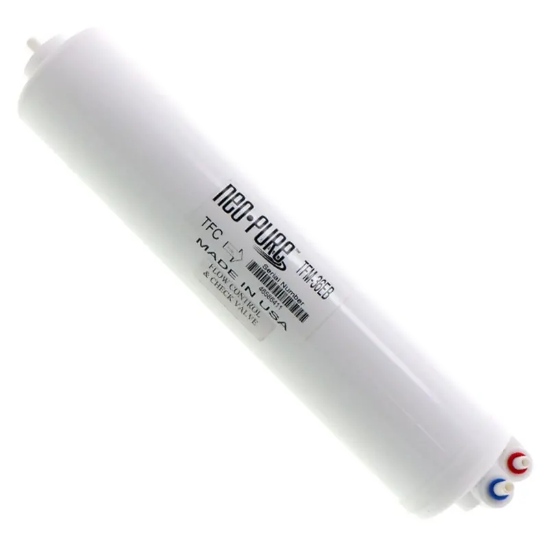 Tfm Encapsulated Ro Membrane Module – 36 Gpd With Integrated Check Valve And Flow Control 1