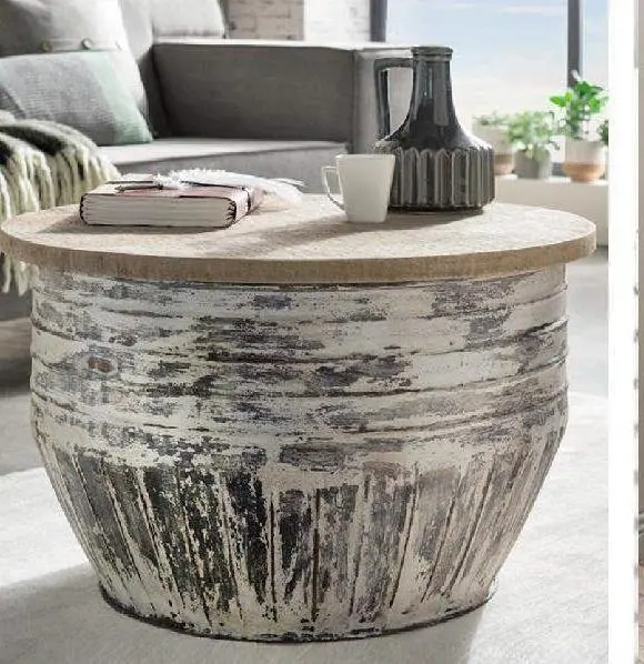 The Pamela Whitewash Coffee Table – Light, Airy Scandinavian-Inspired Living Room Table 1