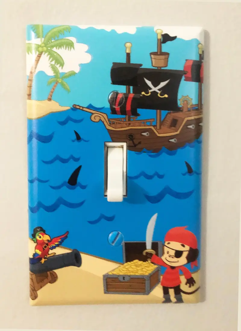 Treasure Hunt Pirate Light Switch Cover 1