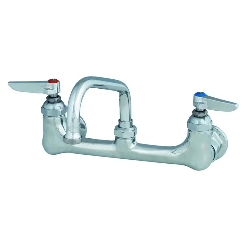 T&S Brass B-0232 Wall-Mount Swivel Base Mixing Faucet – 8-Inch Centers, 6-Inch Swing Nozzle (Model 059X) 1