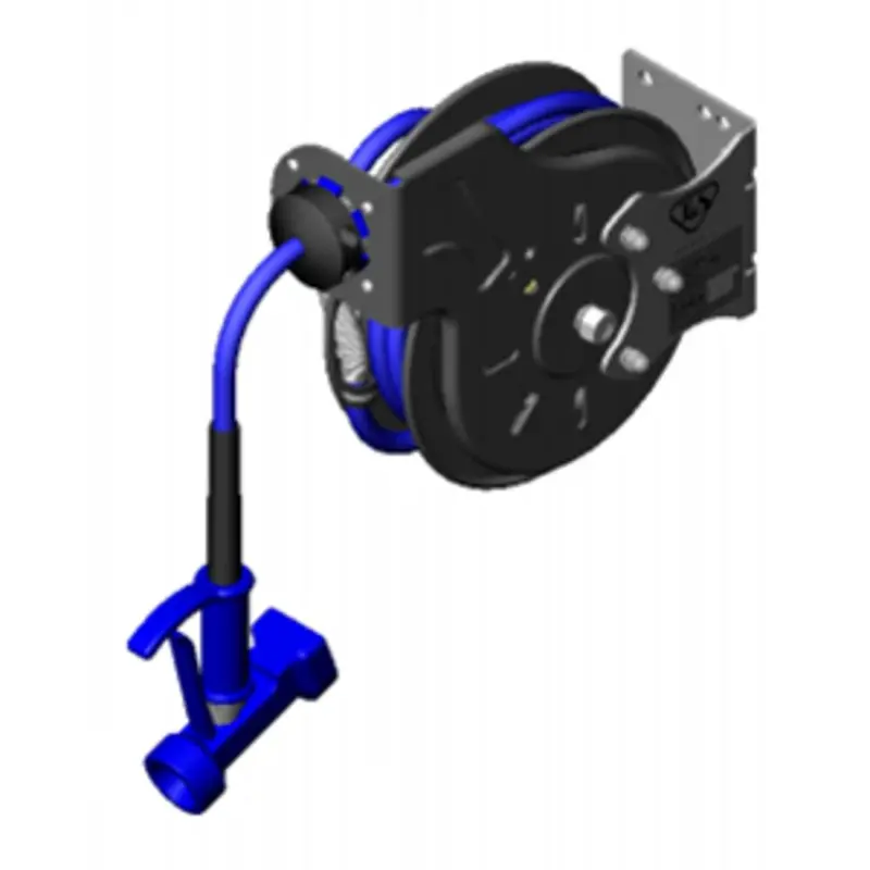 T&S Brass B-7212-05 Epoxy-Coated Steel Hose Reel – Front-Trigger Gun, 15Ft Hd Hose 1