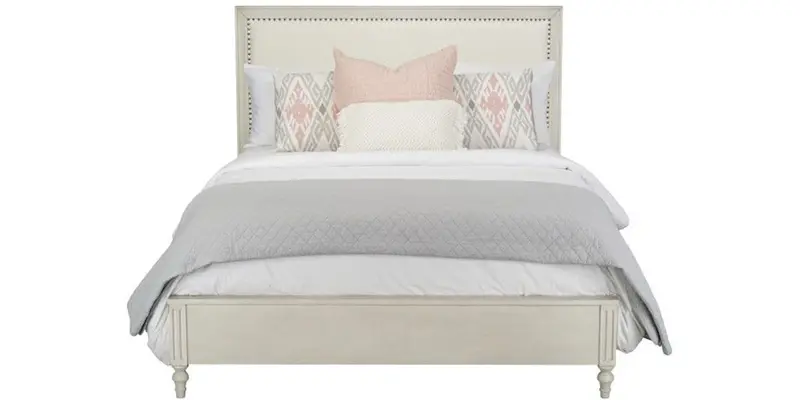 Upholstered Queen Bed With Panel Headboard 1