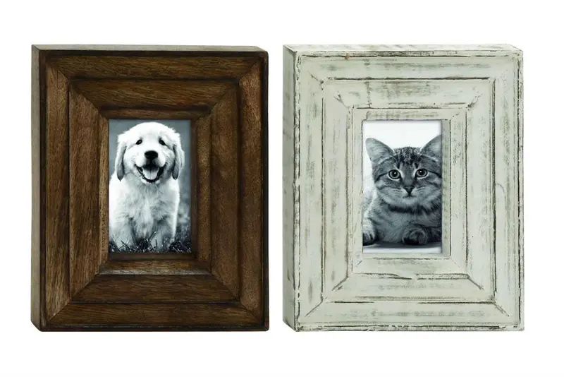 Warm Brown Mango Wood Photo Frame – Hand-Finished Natural Grain Display 1