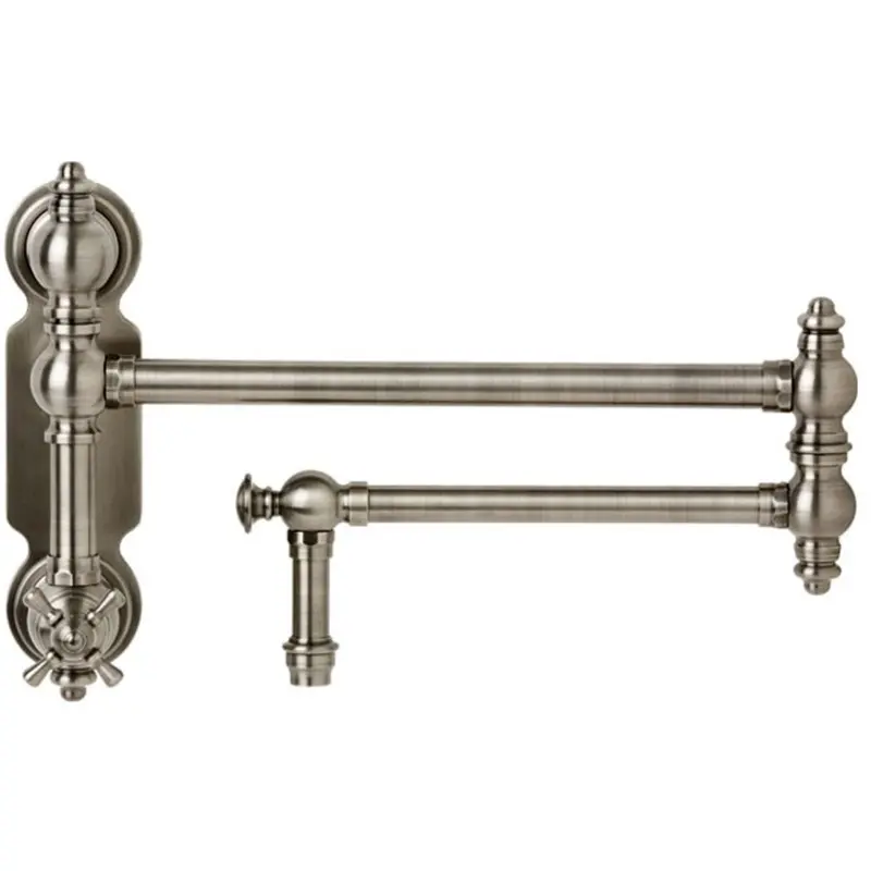 Waterstone Traditional 3150 Wall-Mount Pot Filler With Cross Handles 1
