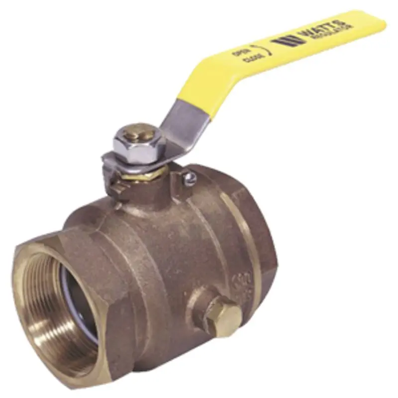 Watts Marine Bronze Full-Flow Ball Valve With Integrated Drain Plug 1