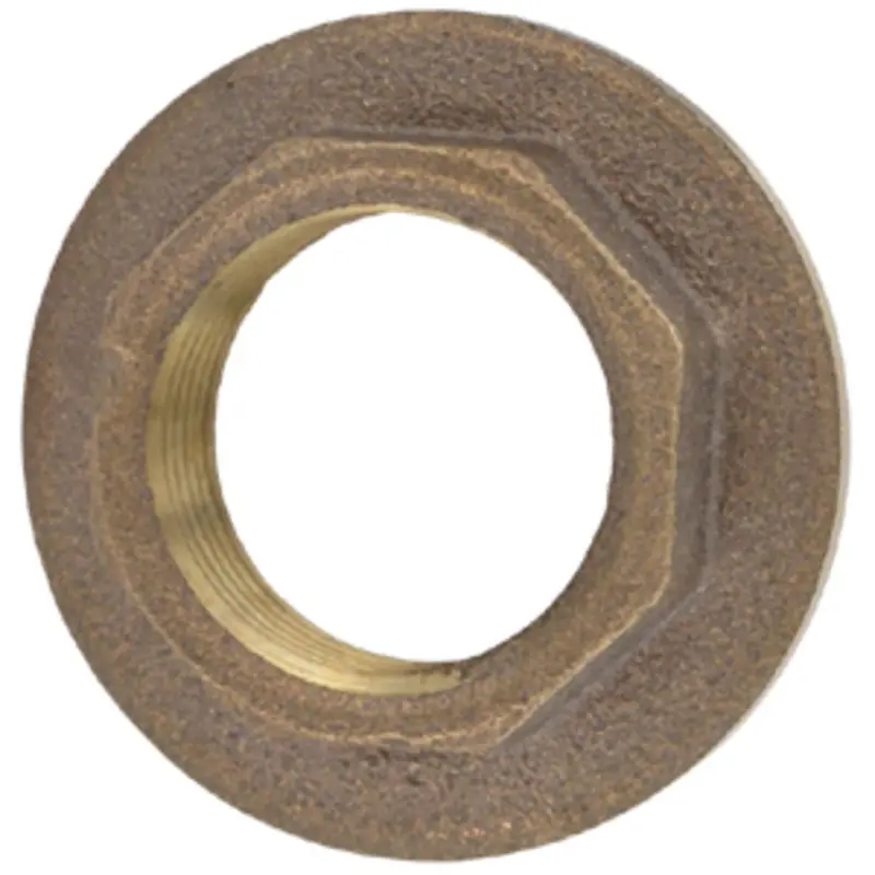 Watts Marine-Grade Bronze Flange Nut – 2 Inch Thread Size 1