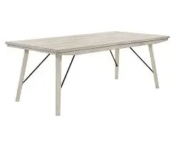 White Sands Dining Table – Modern Minimalist Wood Design 1