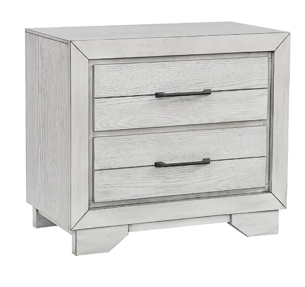 White Sands Matching Nightstand With Soft-Close Drawer 1